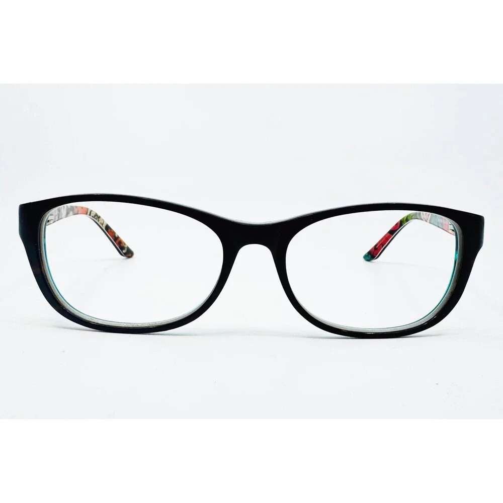 Vera Bradley Eyeglass Frames Womens Black Floral Tammie Lola 52-16-130